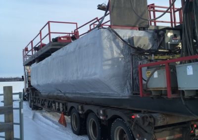 The tank repair on the truck was spray foamed with closed cell and coated